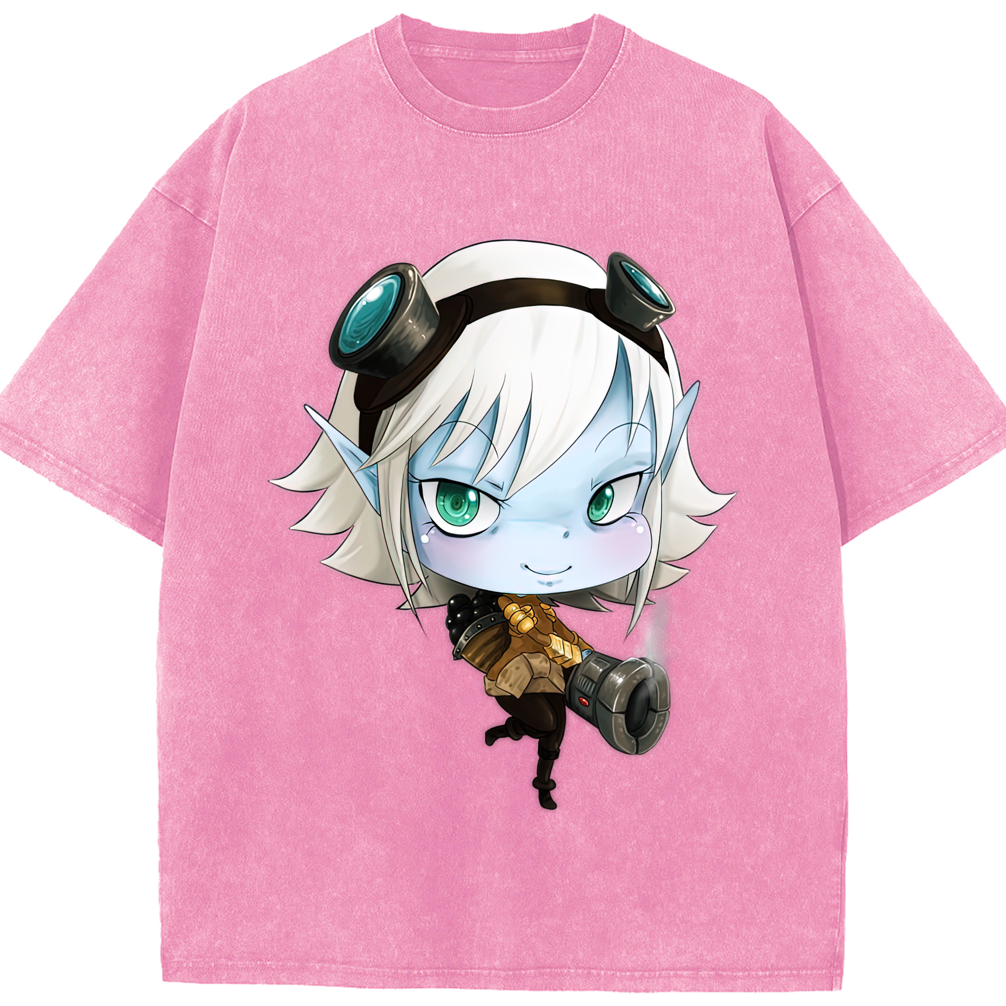 リーグ・オブ・レジェンド League of Legends LOL 綿100% ヴィンテージ風 半袖Tシャツ（フロントプリント）